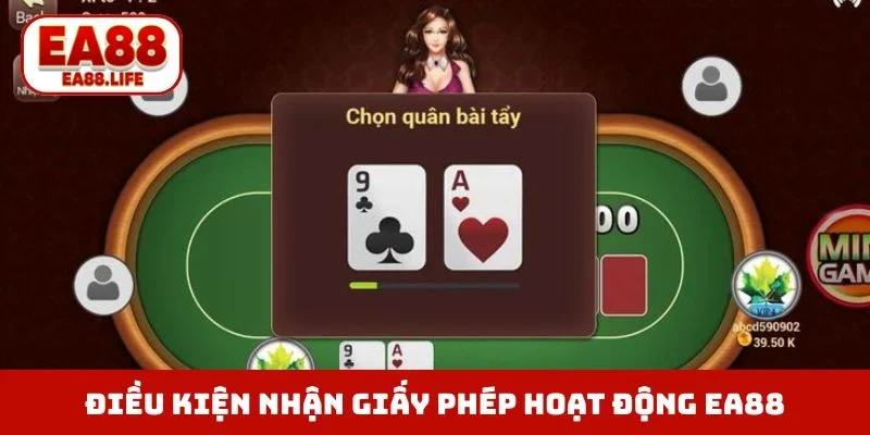 Điều kiện nhận giấy phép hoạt động EA88